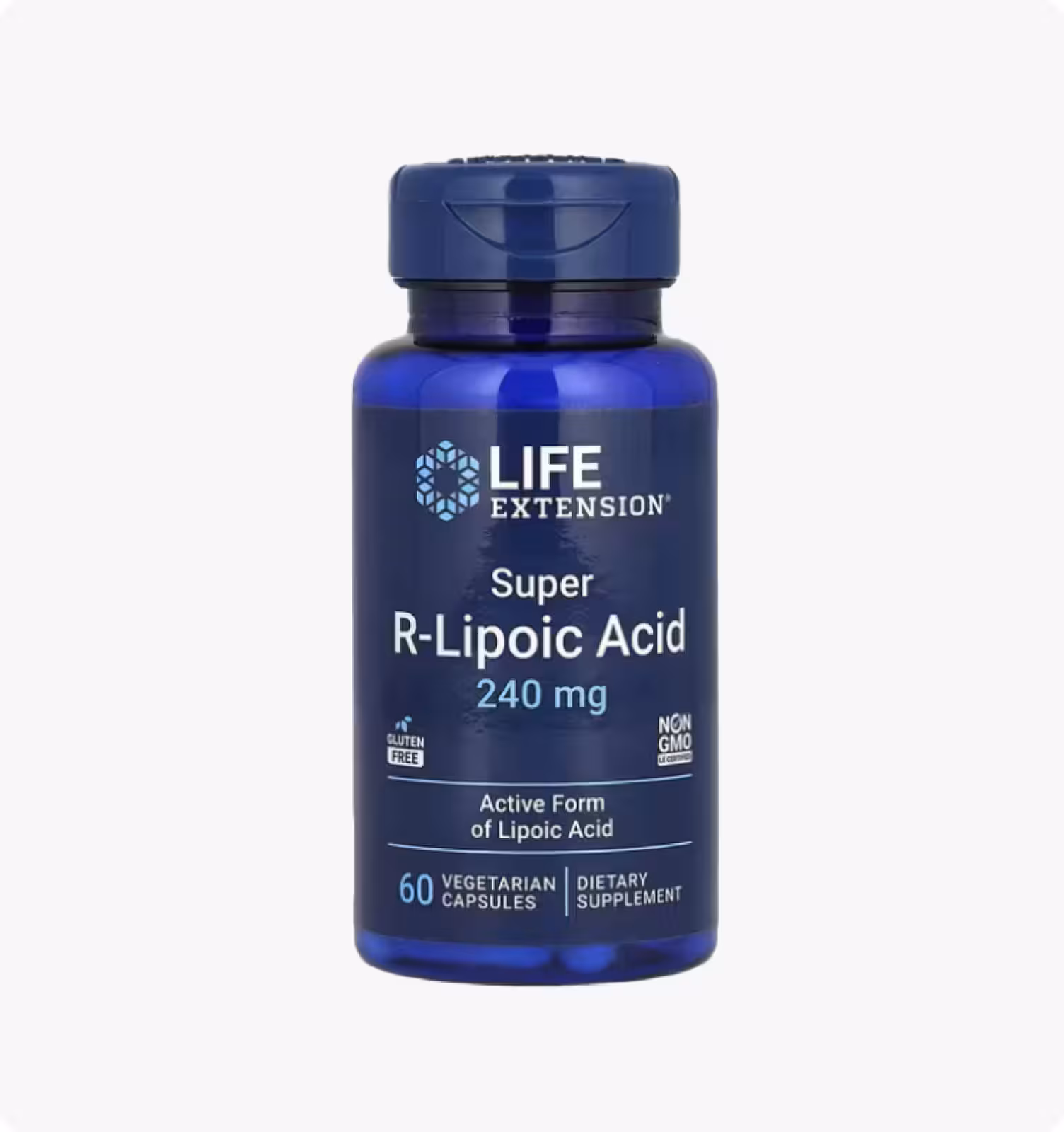Life Extension, супер R-липоевая кислота, 240 мг, 60 вегетарианских капсул
