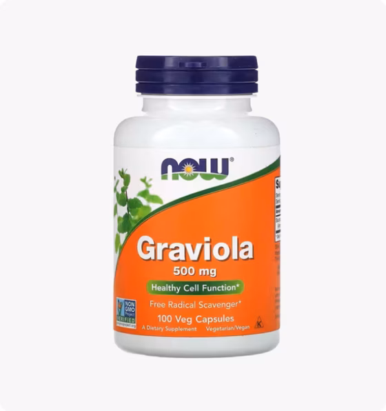 NOW Foods, Гравиола, 500 мг, 100 растительных капсул