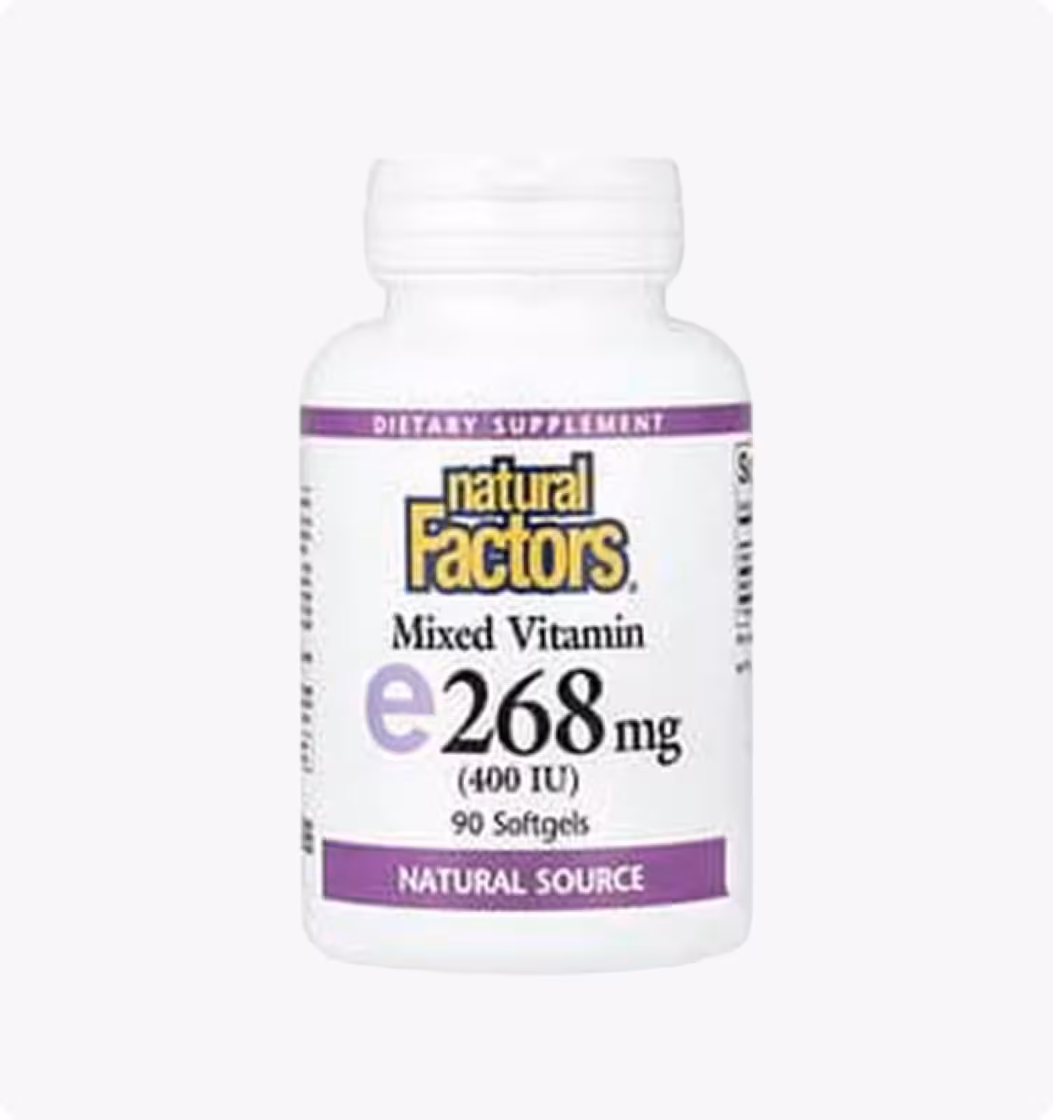 Natural Factors  комплекс E 400 МЕ, 90 капсул