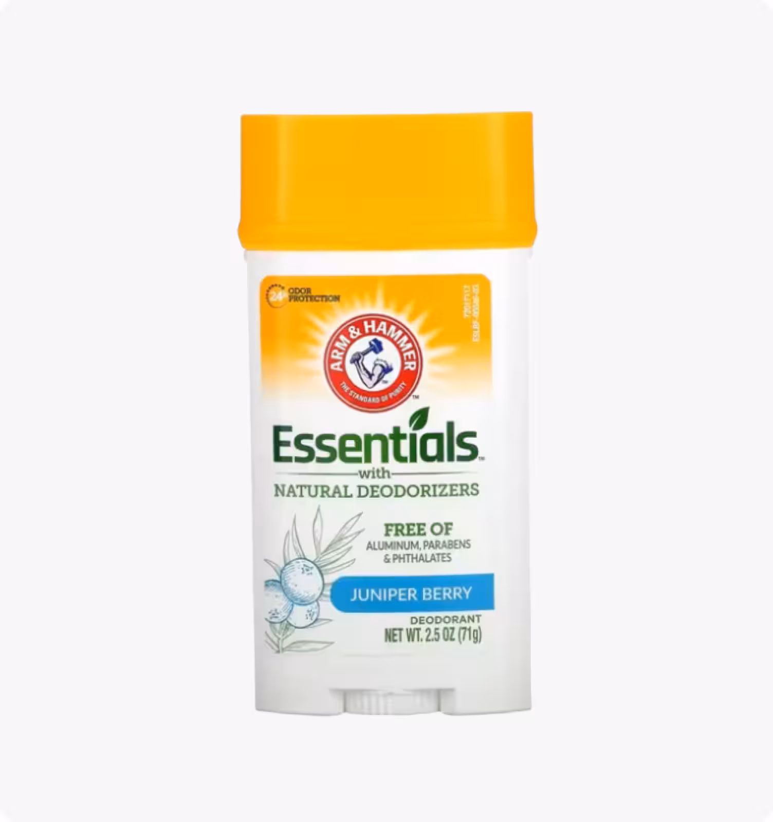 Arm & Hammer, Essentials ™ с натуральными дезодорантами, дезодорант, розмарин и лаванда, 71 г (2,5 у