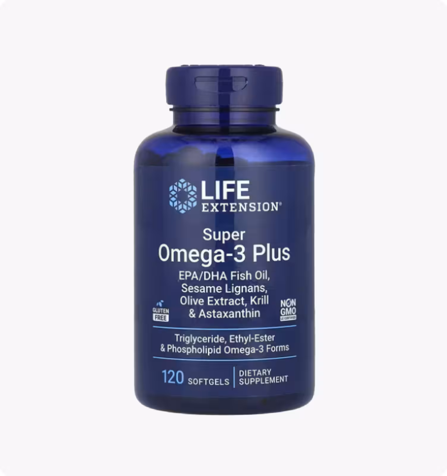 Life Extension, суперомега-3 плюс, 120 капсул