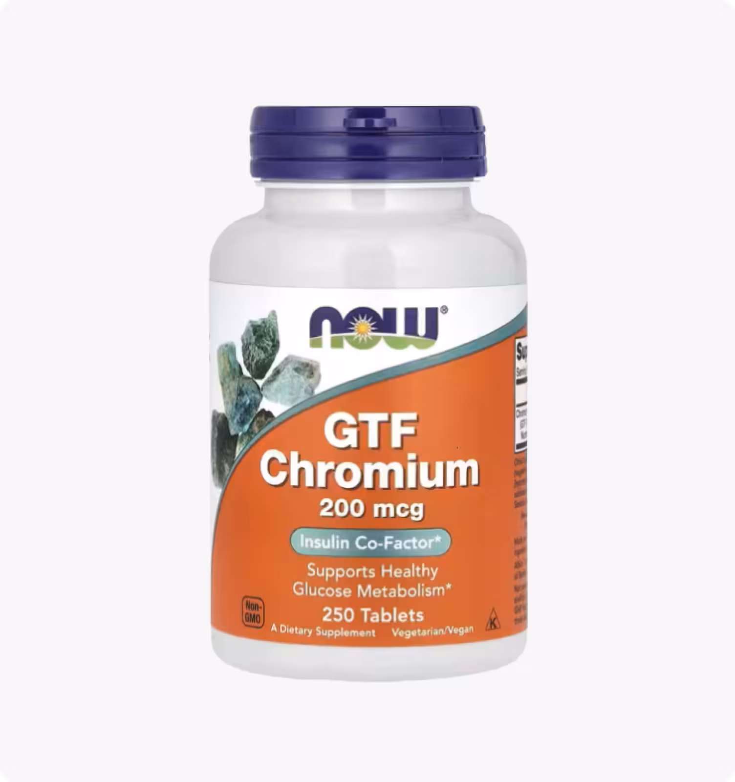 NOW Foods, GTF Chromium, 200 мкг, 250 таблеток