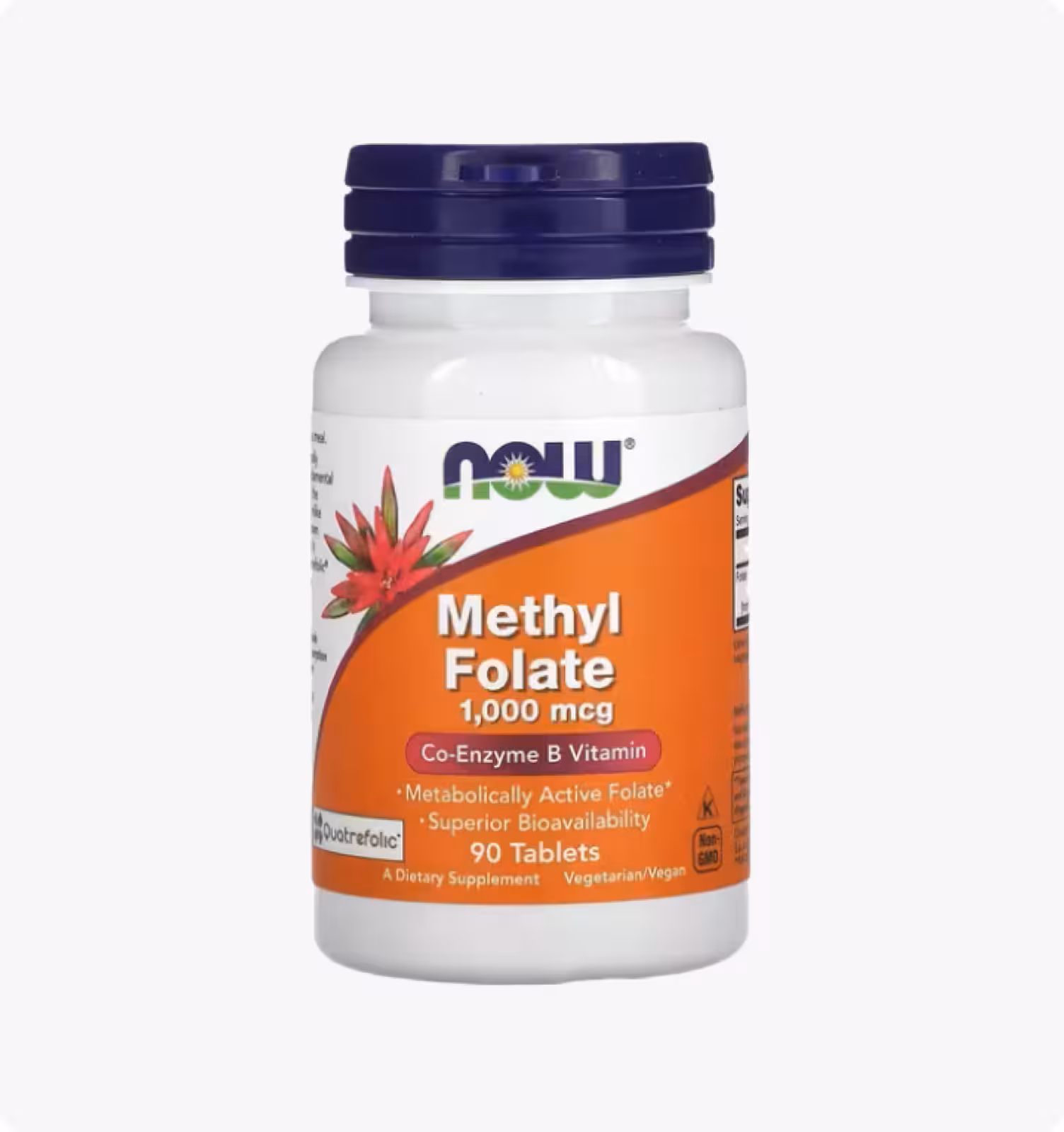 Now Foods, Метилфолат, 1000 мкг, 90 таблеток