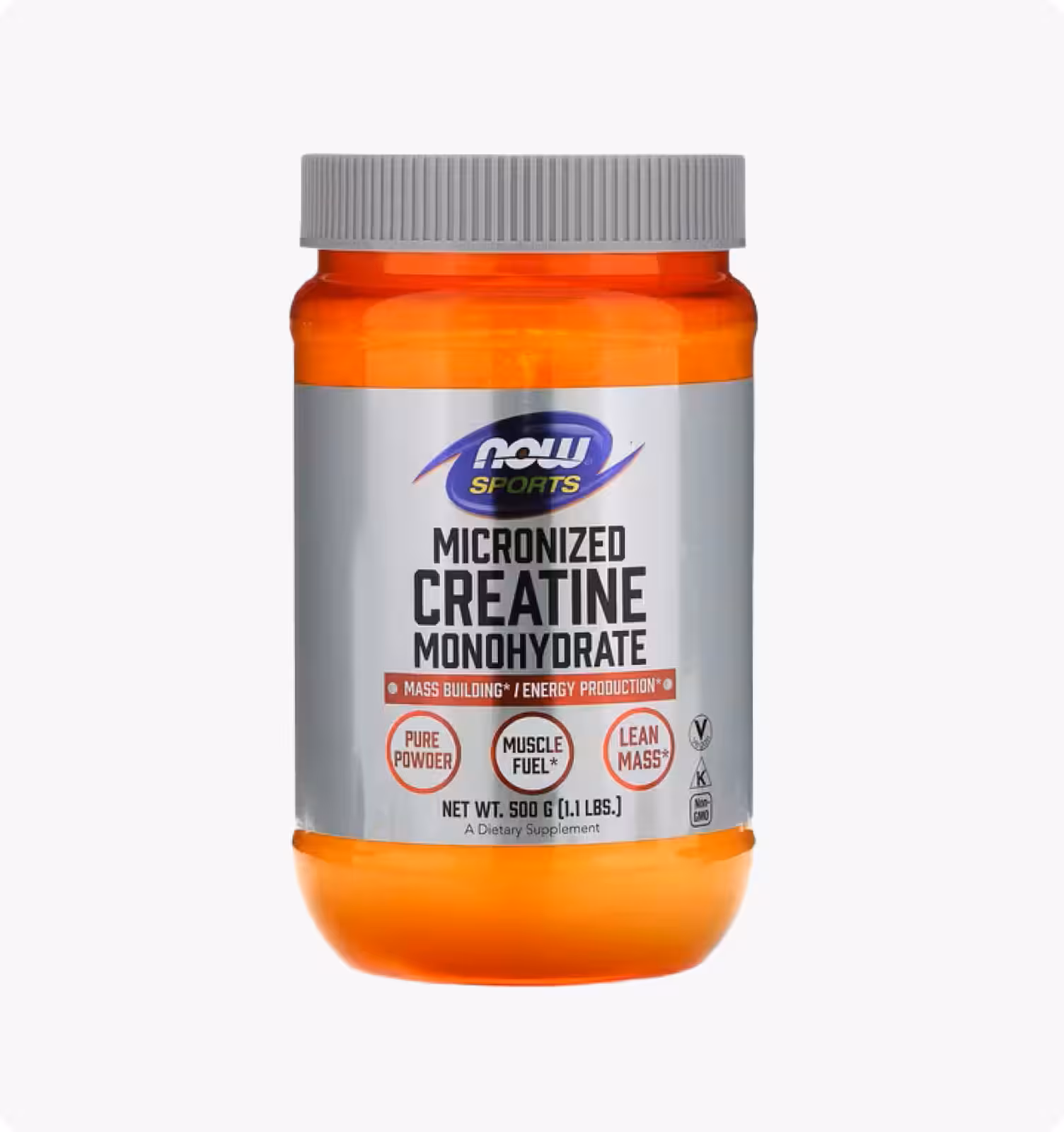 NOW Foods, Sports, микронизированный моногидрат креатина, 500 г (1,1 фунта)