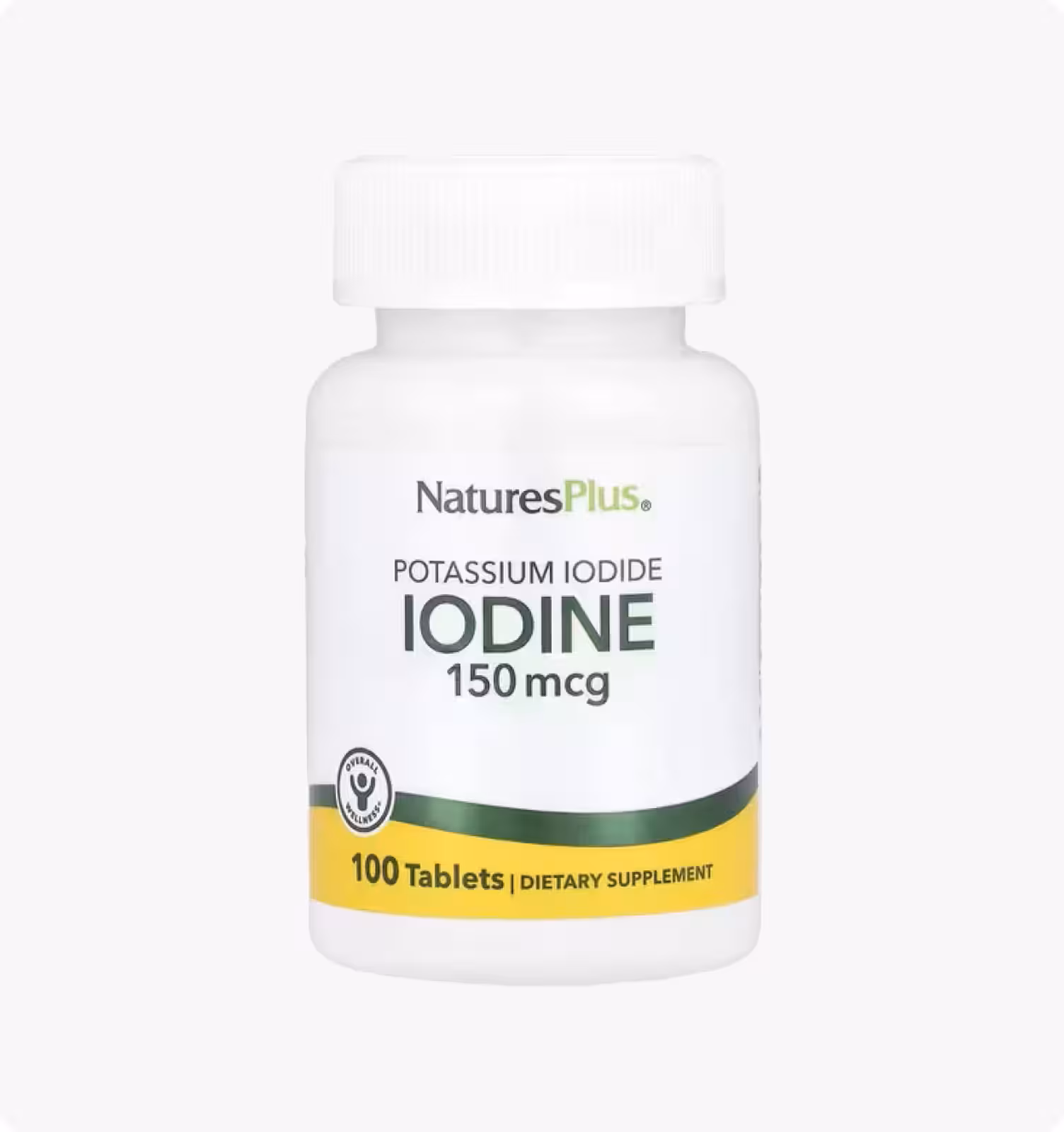 Nature's Plus, Йод калия, 150 мкг, 100 таблеток