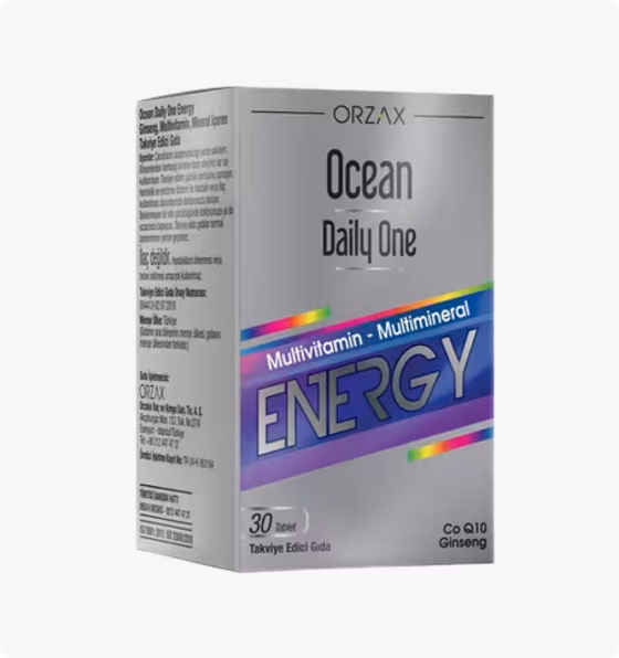 Ocean, Daily One Energy, Мультивитамины, 30 таблеток