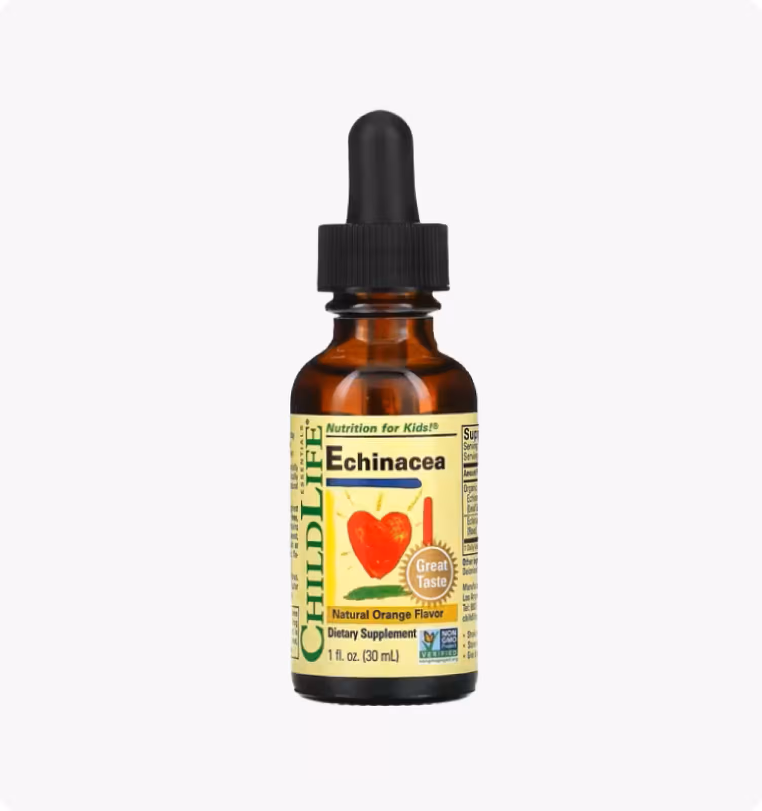 ChildLife Essentials, Essentials, эхинацея, со вкусом натурального апельсина, 30 мл