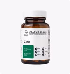 Dr.Zubareva, Цинк Хелат, 60 капсул