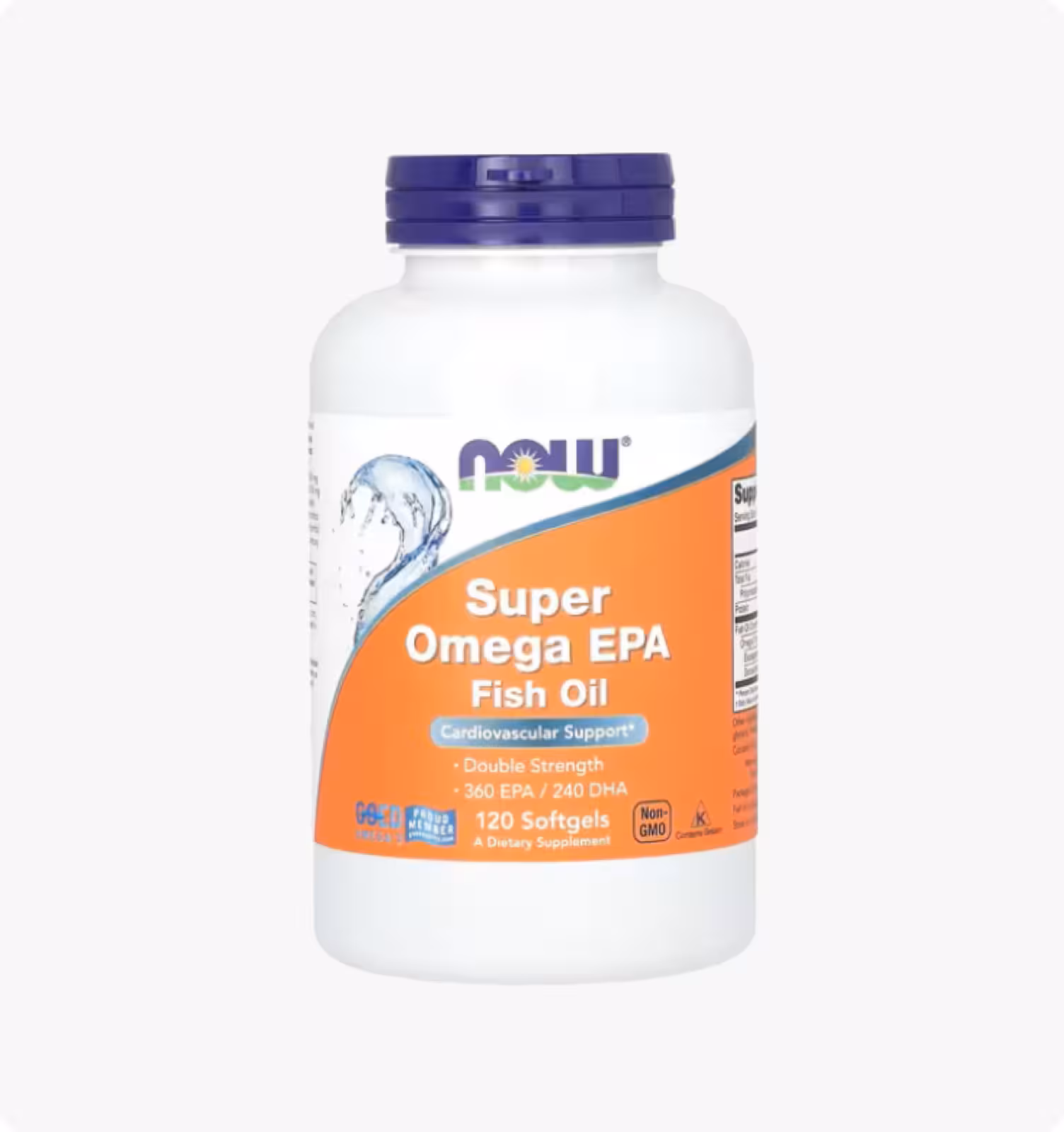 Now Foods, Super Omega EPA, очищенная молекулярной дистилляцией, 120 мягких желатиновых капсул