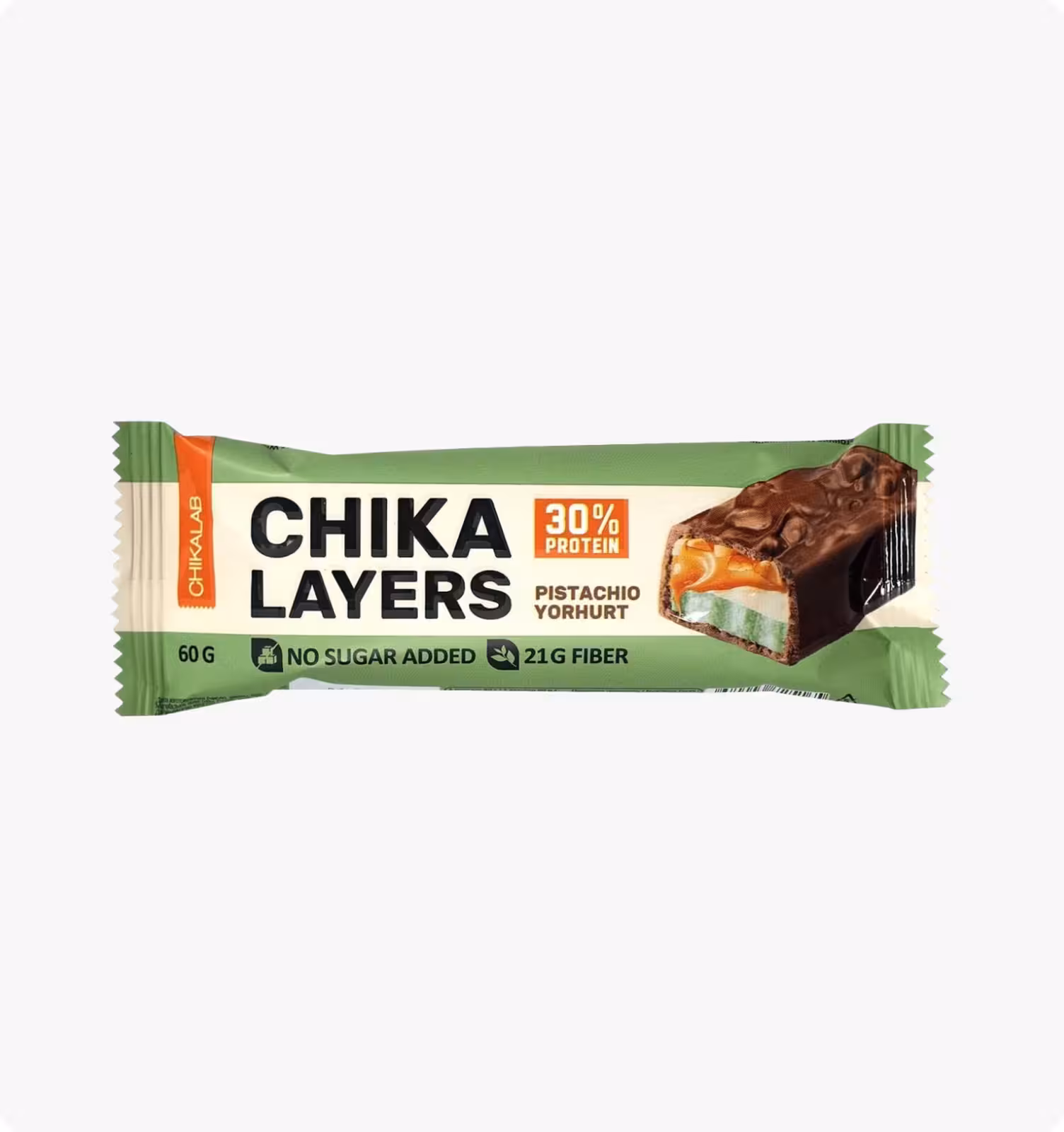 CHIKALAB, Батончик глазированный со вкусом  "Фисташковый йогурт", 60 гр