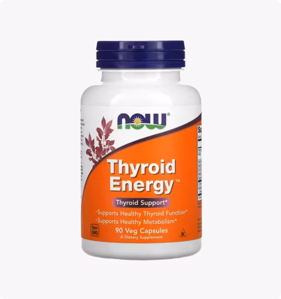 Now Foods, Thyroid Energy, 90 растительных капсул