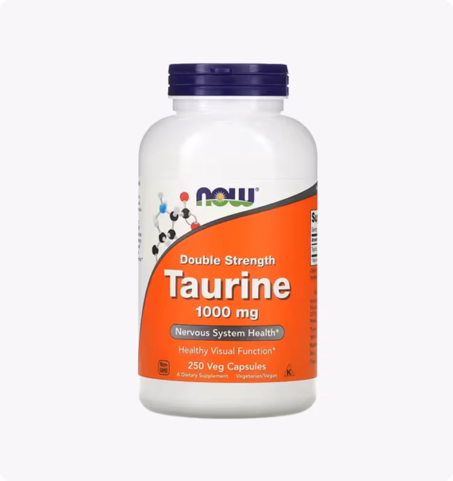 Now Foods, таурин двойной концентрации, 1000 мг, 250 растительных капсул