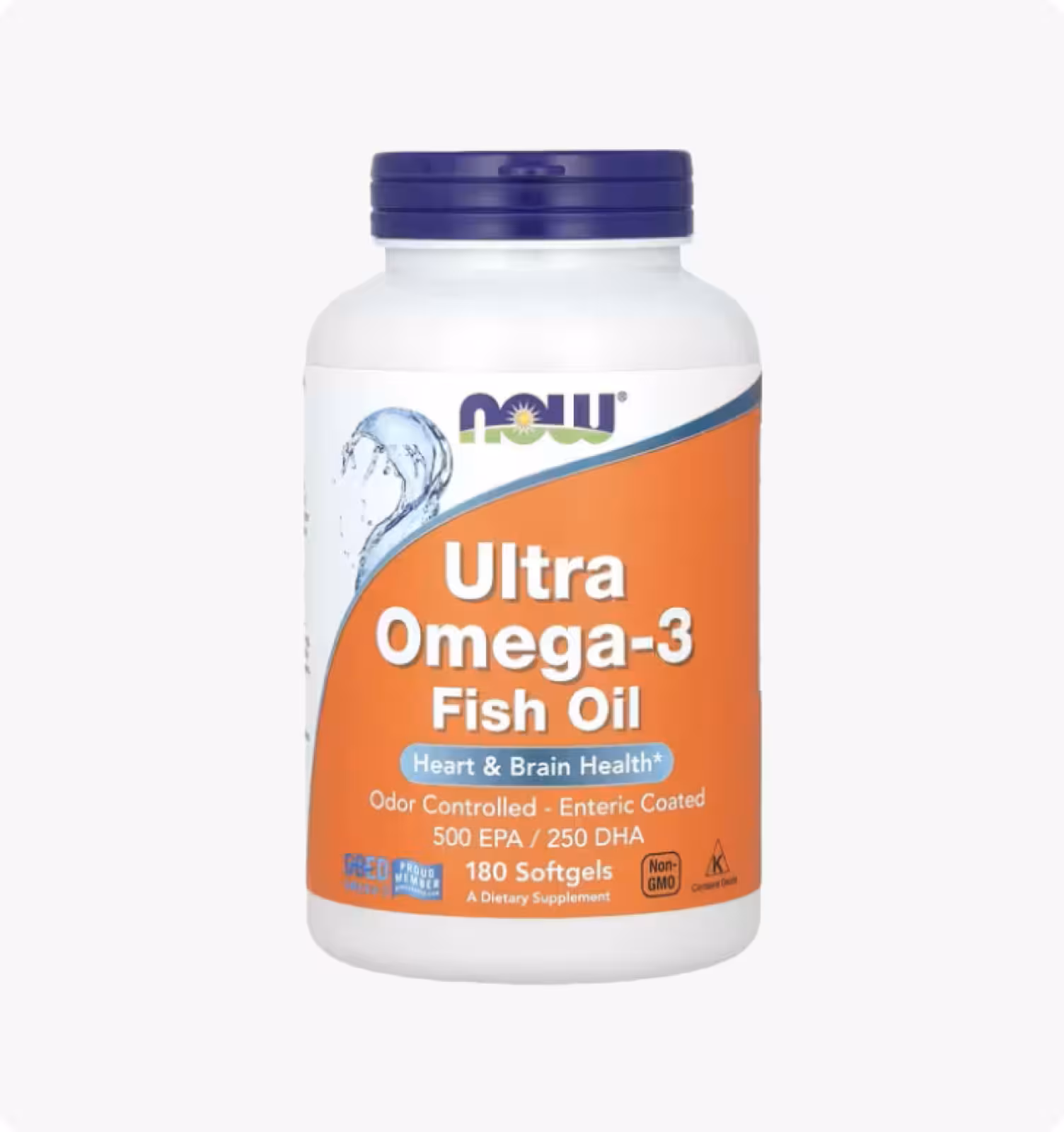 Now Foods, Ультра омега-3, 180 мягких желатиновых капсул