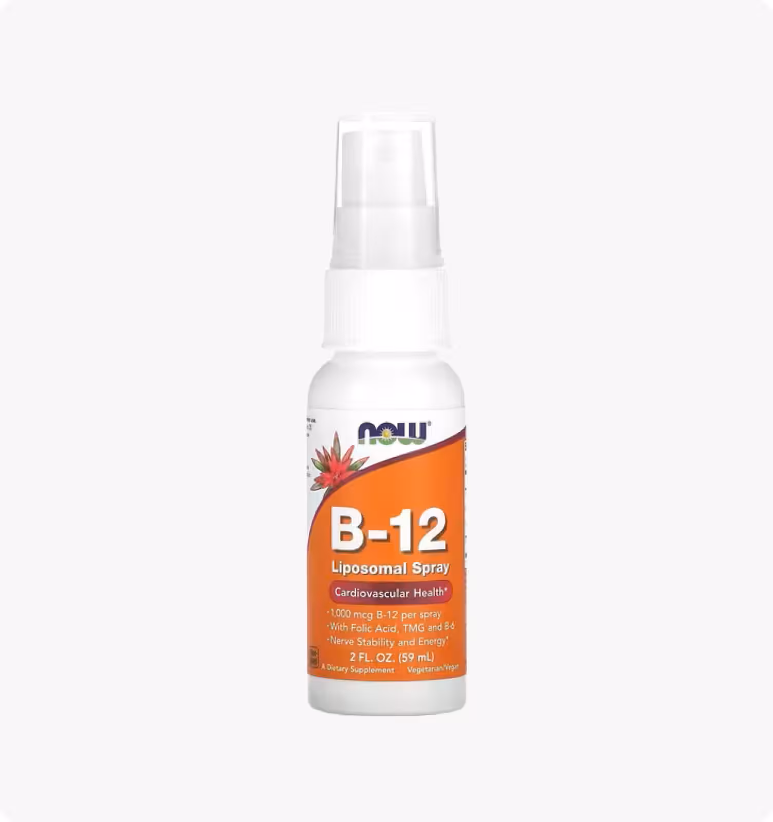 NOW Foods, Липосомальный спрей с витамином B12, 1000 мкг, 59 мл (2 жидк. унции)