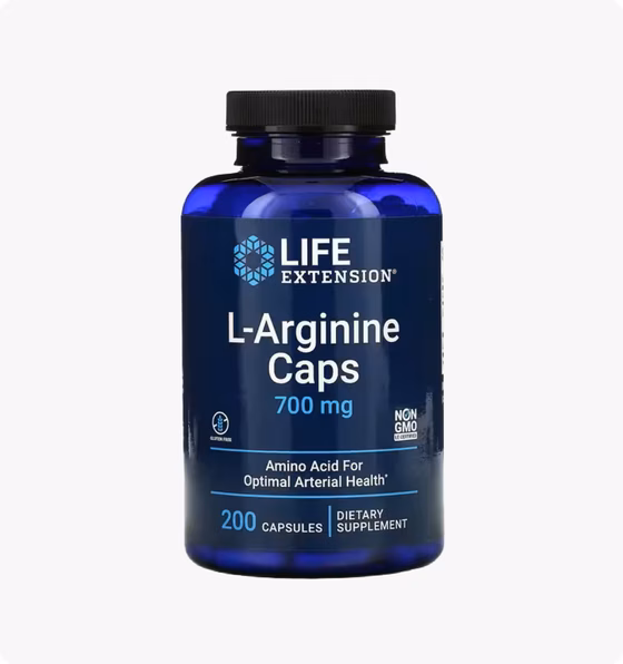 Life Extension, L-аргинин, 700 мг, 200 капсул