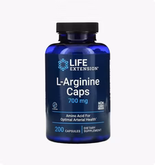 Life Extension, L-аргинин, 700 мг, 200 капсул