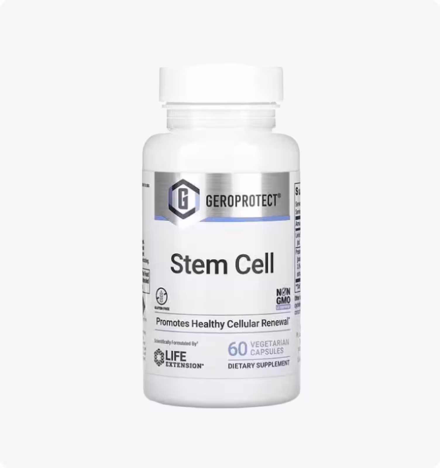 Life Extension,Geroprotect, Stem Cell, Для поддержания здоровья стволовых клеток, 60 вег. кап