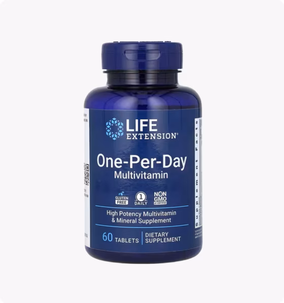 Life Extension, One-Per-Day для приема один раз в день, 60 таблеток