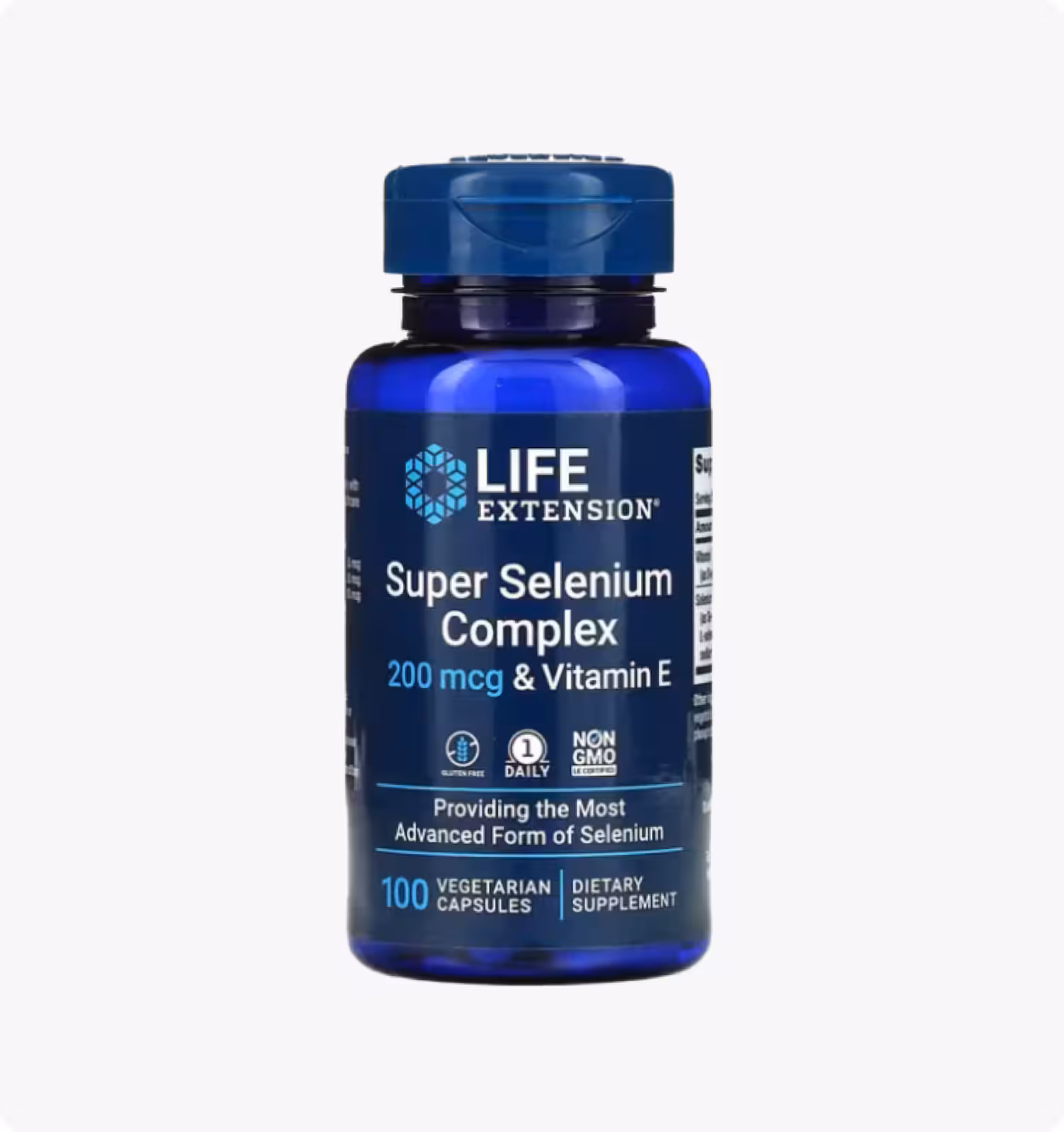 Life Extension, Суперкомплекс селена с витамином E, 200 мкг, 100 вегетарианских капсул
