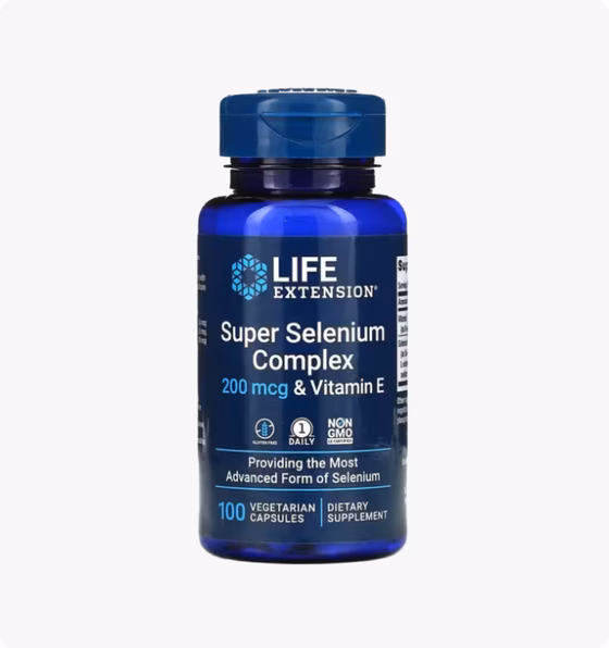 Life Extension, Суперкомплекс селена с витамином E, 200 мкг, 100 вегетарианских капсул