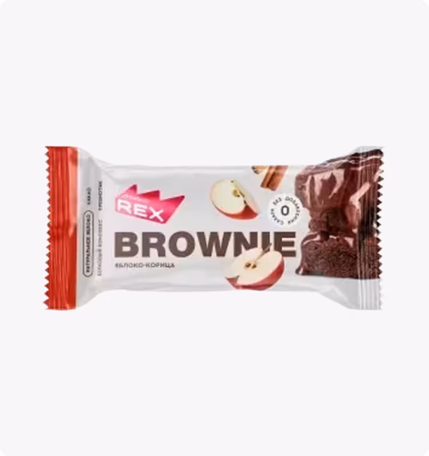PROTEIN REX , Пирожное протеиновое "Брауни" Яблоко-корица, 50г