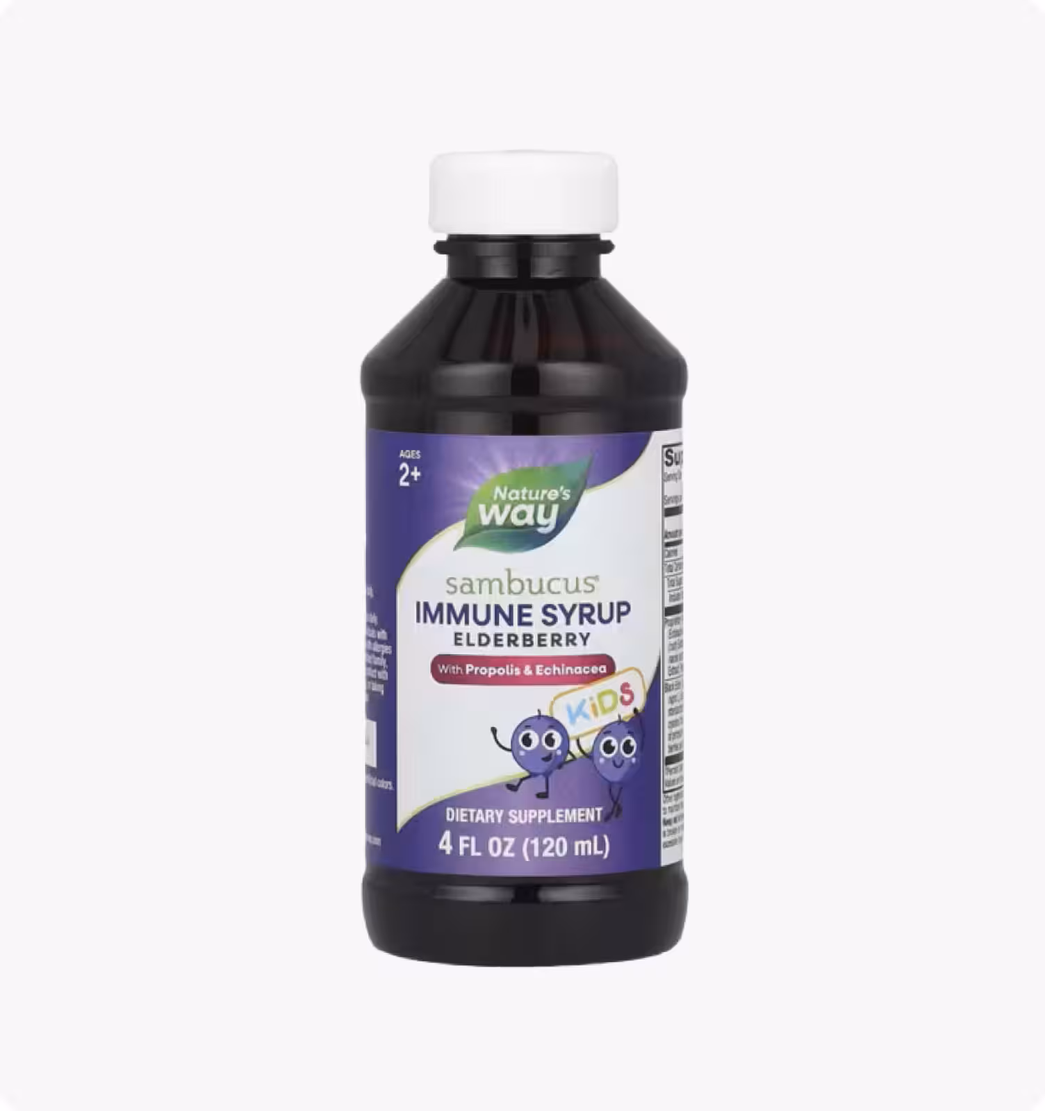 Nature's Way, Sambucus для детей, стандартизированный экстракт бузины, сироп для укрепления иммуните