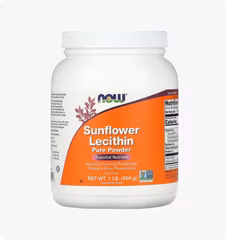 Now Foods, Подсолнечный лецитин, чистый порошок, 1 фунт(454 г)