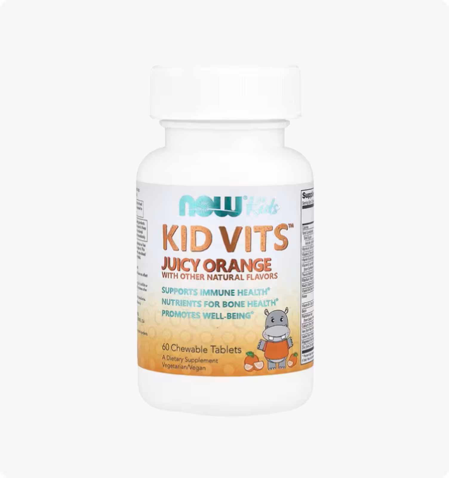 NOW Foods, Kids, Kid Vits ™, сочный апельсин, 60 жевательных таблеток