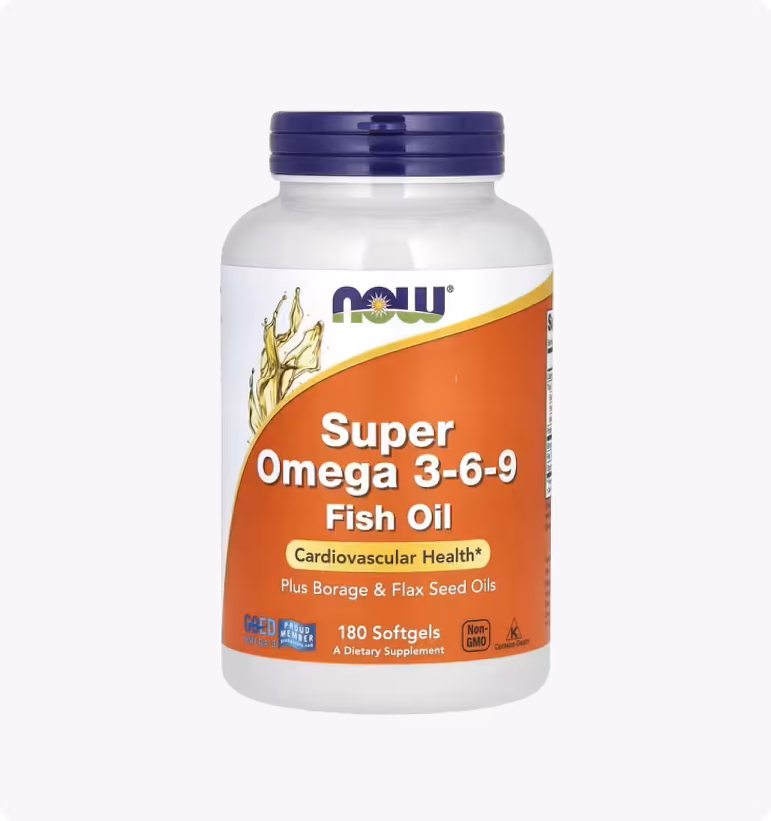 Now Foods, Super Omega 3-6-9, 1,200 mg, 180 Softgels