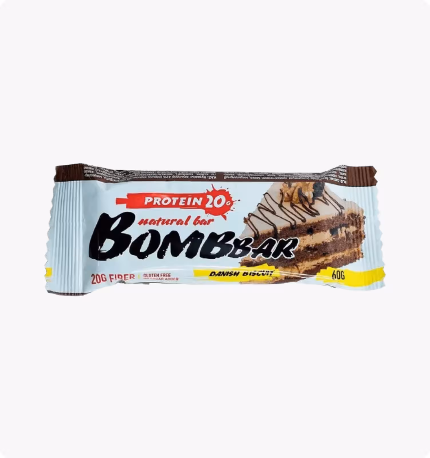 BOMBBAR, протеиновый батончик со вкусом "Датский бисквит"60г