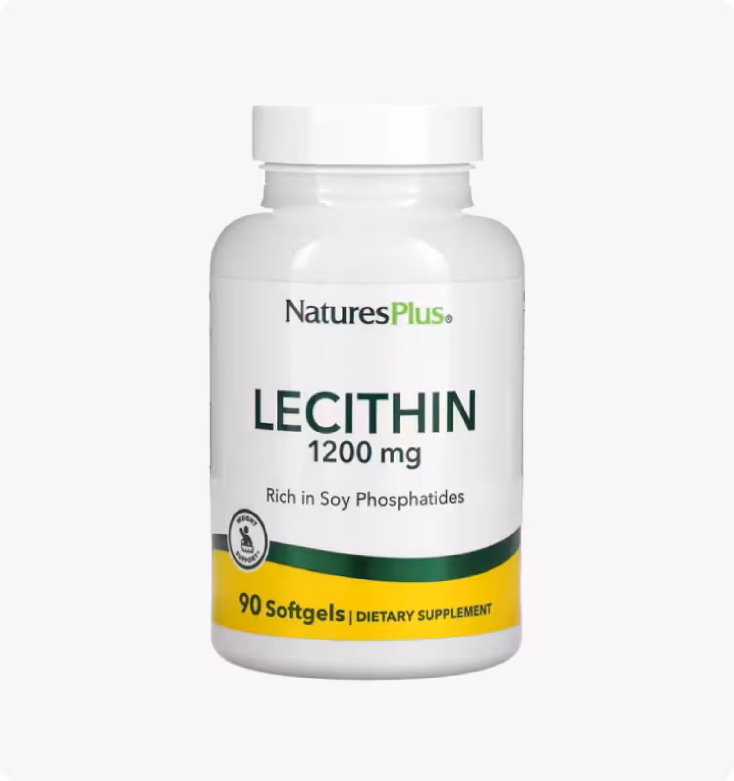 Nature's Plus, Лецитин 1200 мг, 90 капсул