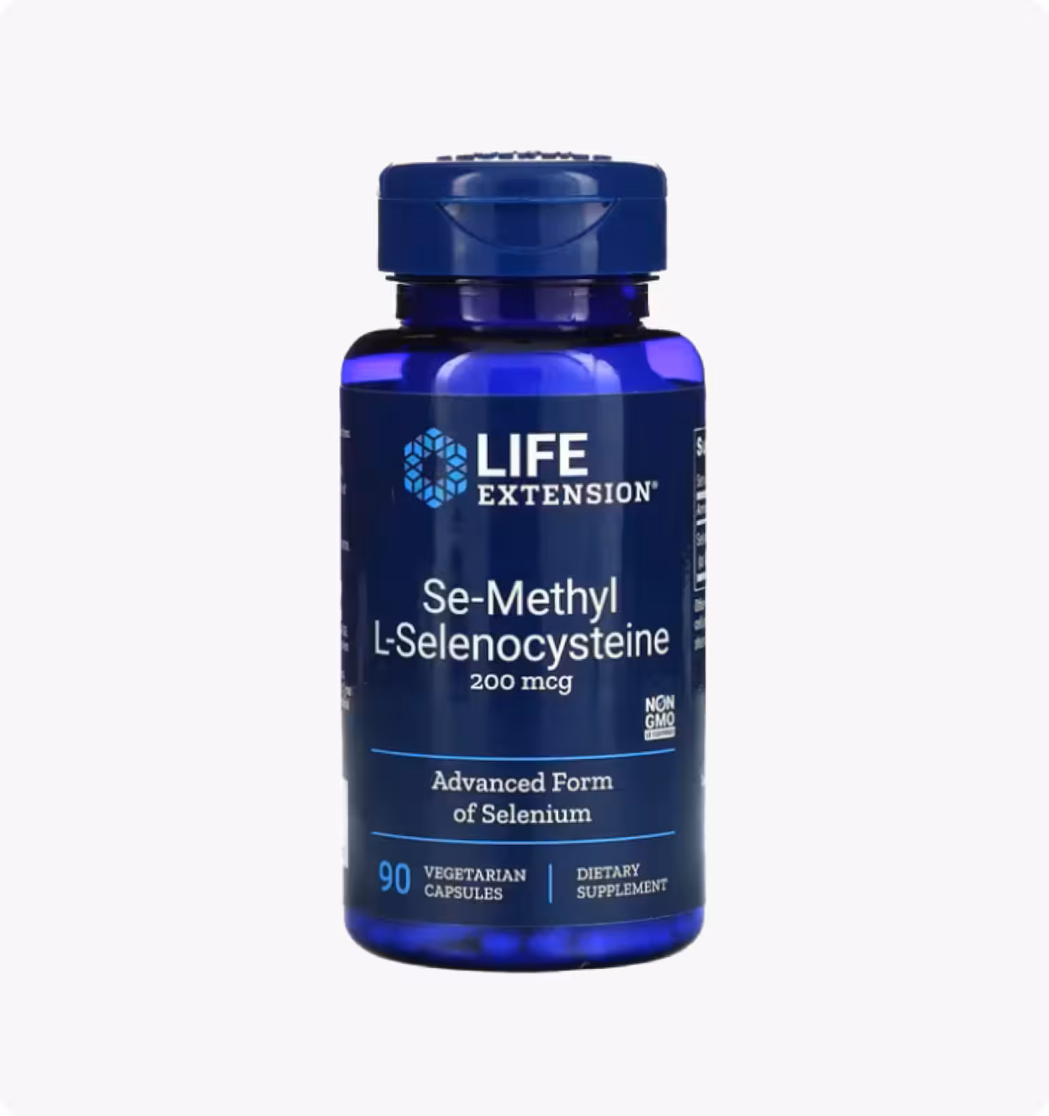 Life Extension, Семиметил L-селеноцистеин, 200 мкг, 90 вегетарианских капсул