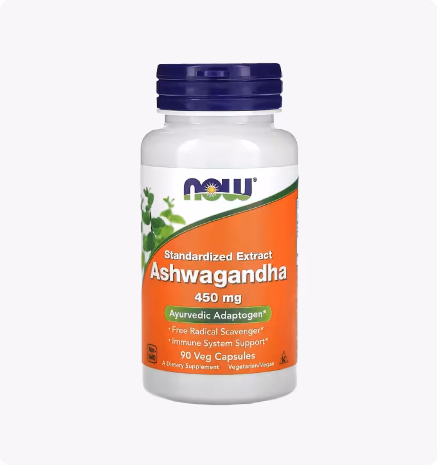 NOW Foods, Ashwagandha, Standardized Extract, 450 mg, 90 Veg Capsules