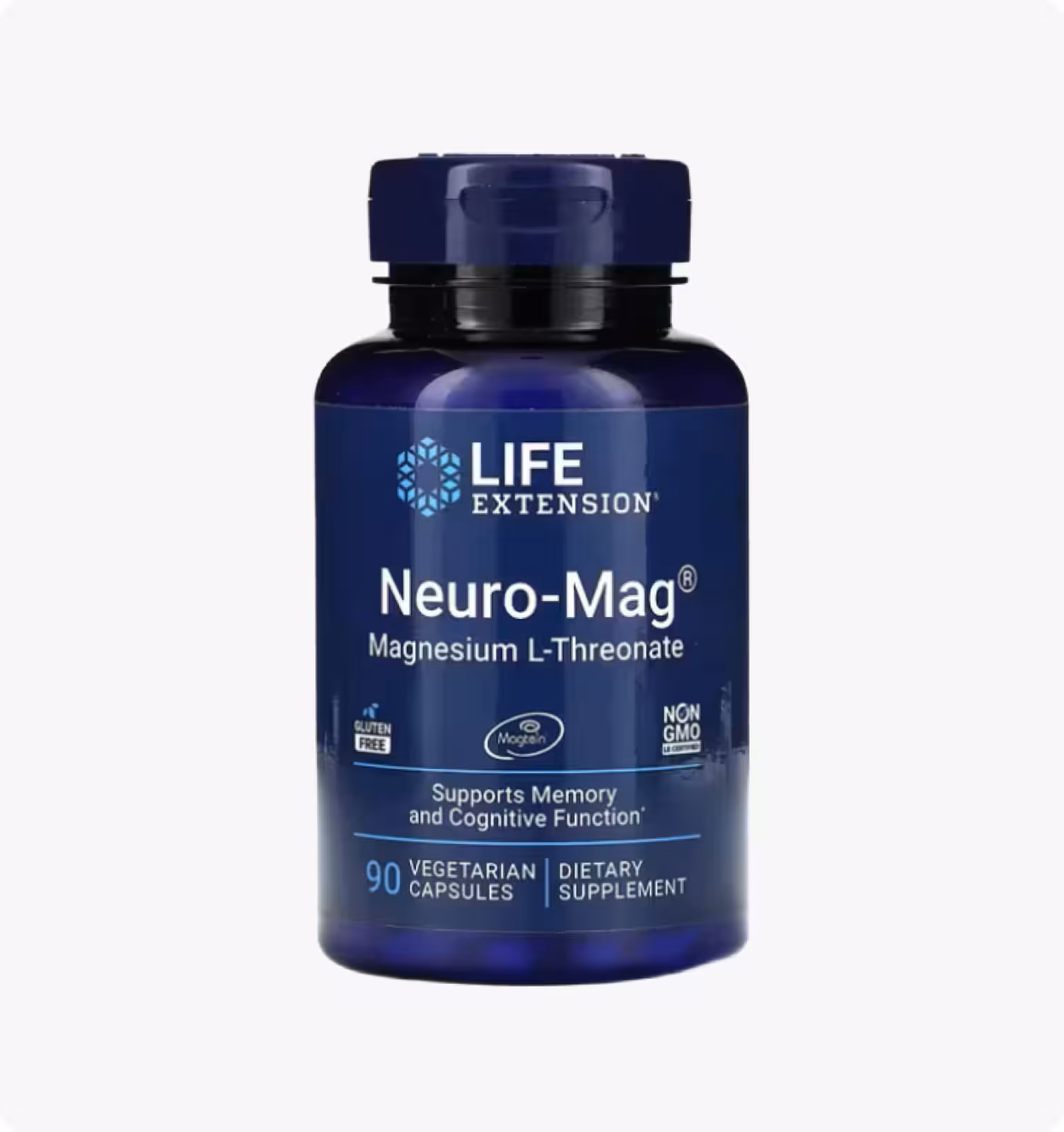 Life Extension, Neuro-Mag, магний L-треонат, 90 вегетарианских капсул