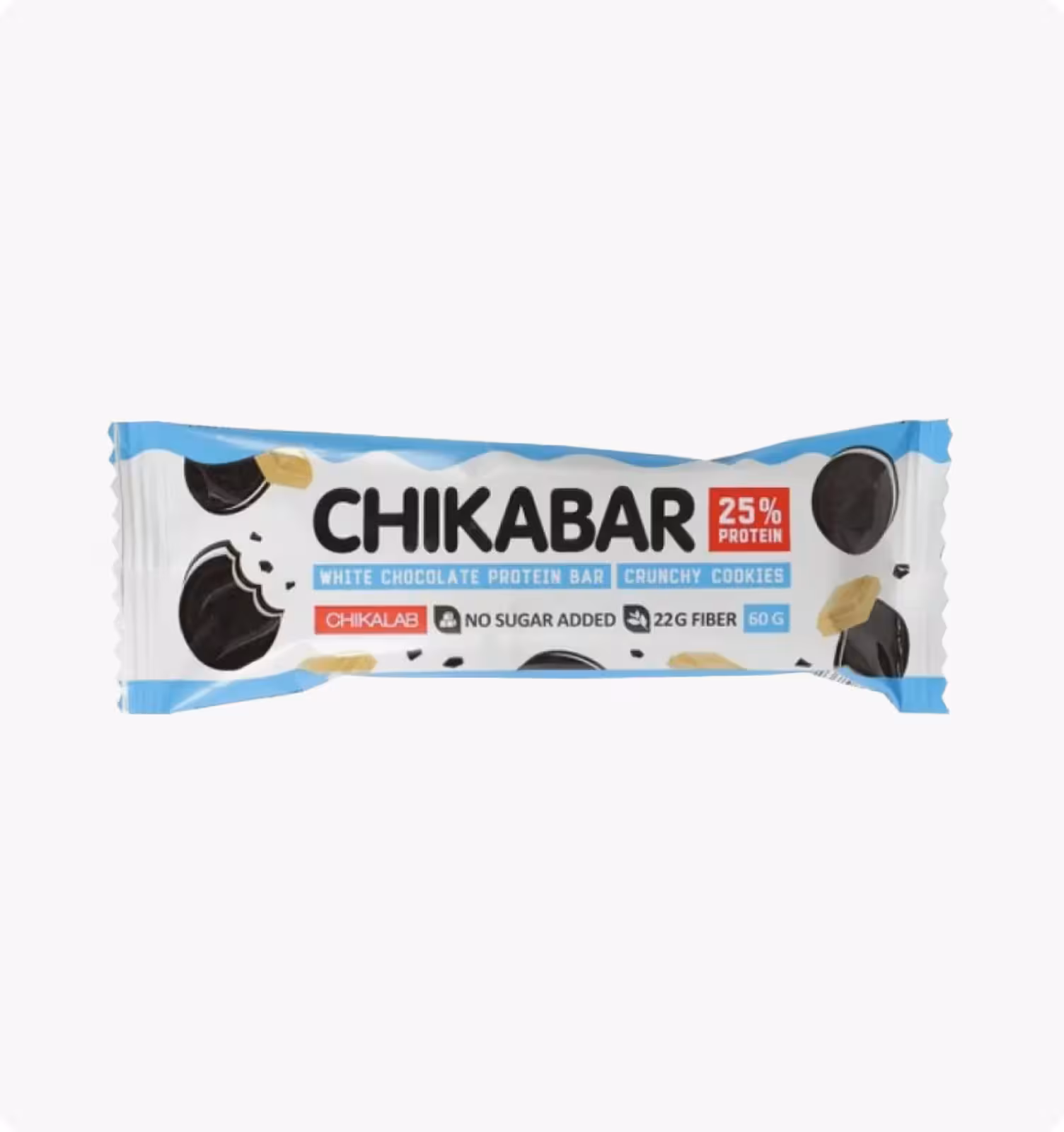 CHIKABAR, глазированный  батончик "хрустящее печенье", 60 г