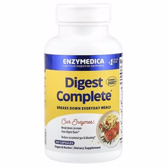 СЦ 20% Enzymedica, Digest Basic, формула с основными ферментами, 180 капсул