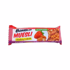 СЦ 20% BOMBBAR, Muesli, Батончик неглазированный мультизлаковый, Клубника, 45 гр.