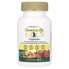 СЦ 20% Nature's Plus, Source of Life, Gold Capsules, 90 вегетарианских капсул