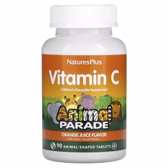 Nature's Plus, Source of Life, Animal Parade, витамин C, жевательная добавка для детей, 90т