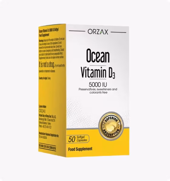 СЦ 20% Ocean, Витамин D3, 5000 IU, 50капсул