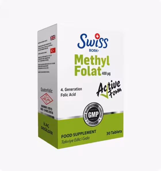 SWISS BORK, Methly Folate 400 мкг 30 таблеток
