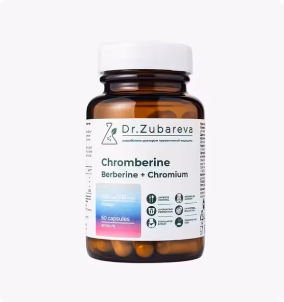 СЦ 40% Dr.Zubareva, Хромберин, 60 капсул