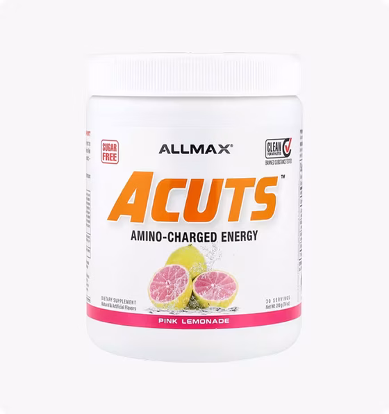 СЦ 20% ALLMAX, ACUTS, энергетический напиток с аминокислотами, розовый лимонад, 210 г (7,4 унции)
