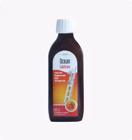 Ocean, Calcitrate Комплекс кальция для детей, 150 мл