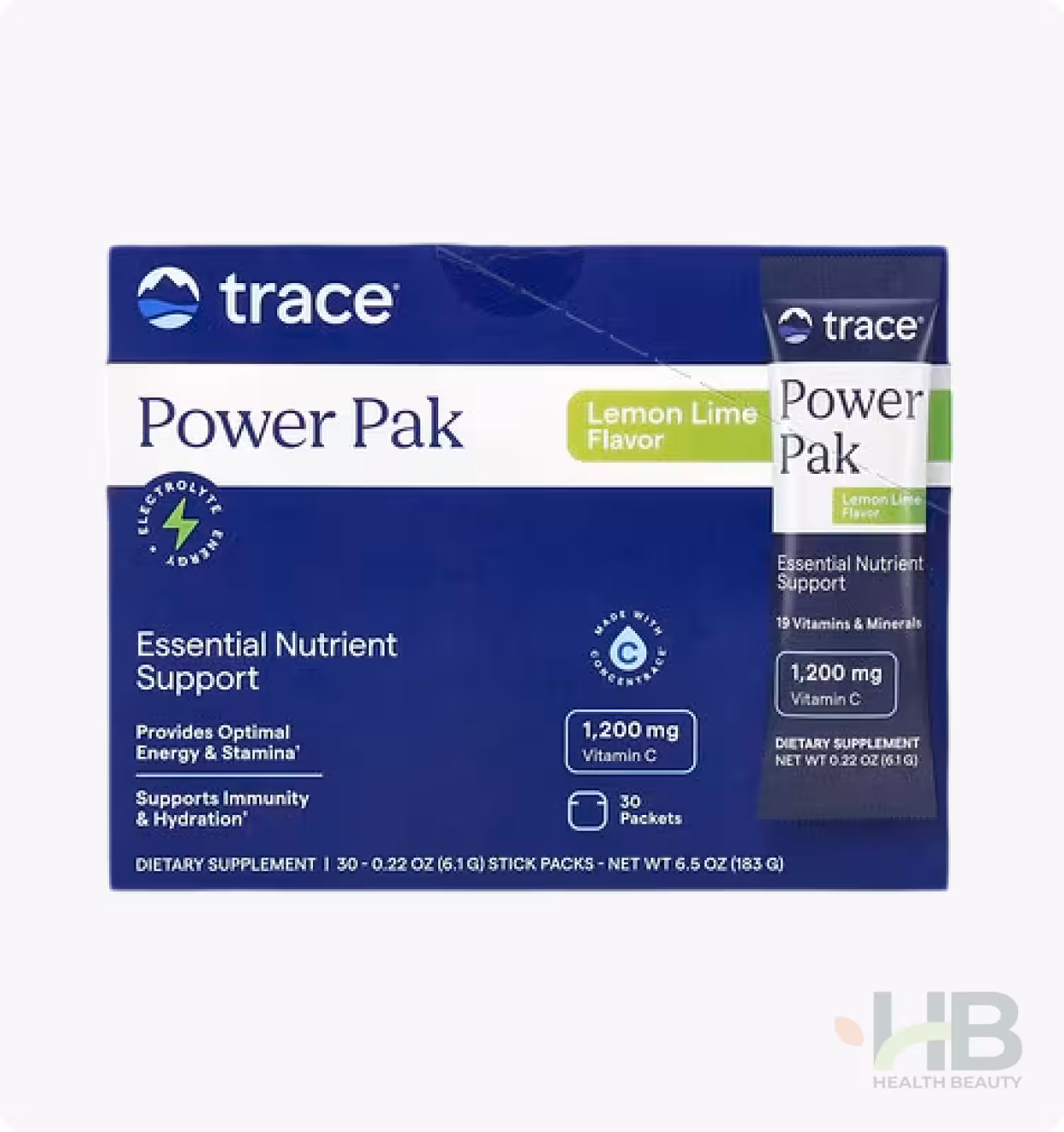 Power Pak для поддержки иммунитета и гидратации со вкусом лимона и лайма