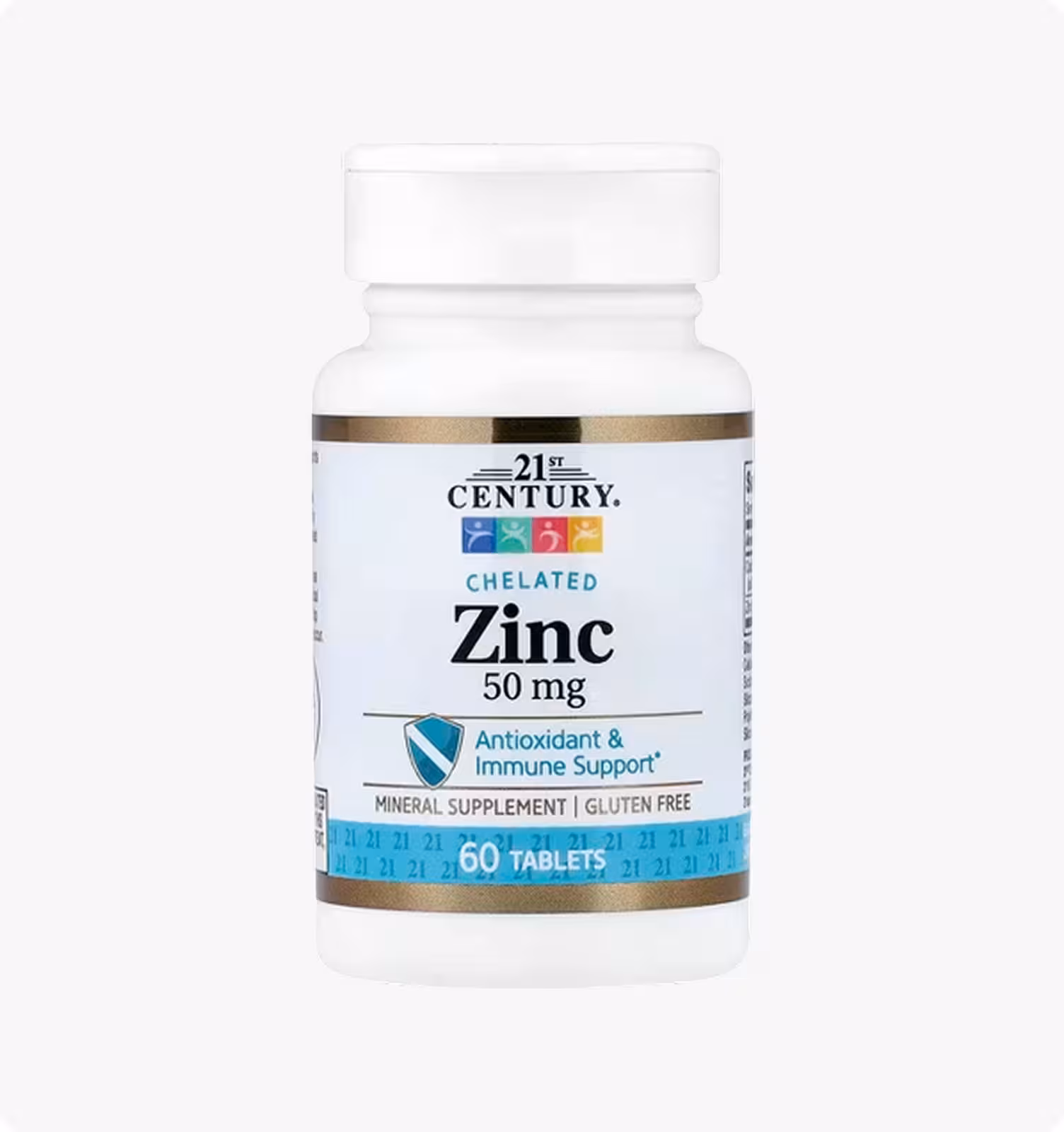 21st Century, Zinc, Chelated, 50 mg, 60 Tablets