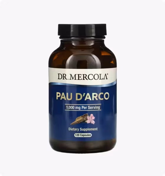 СЦ 40% Dr. Mercola, кора муравьиного дерева, 1000 мг, 120 капсул (500 мг в 1 капсуле)