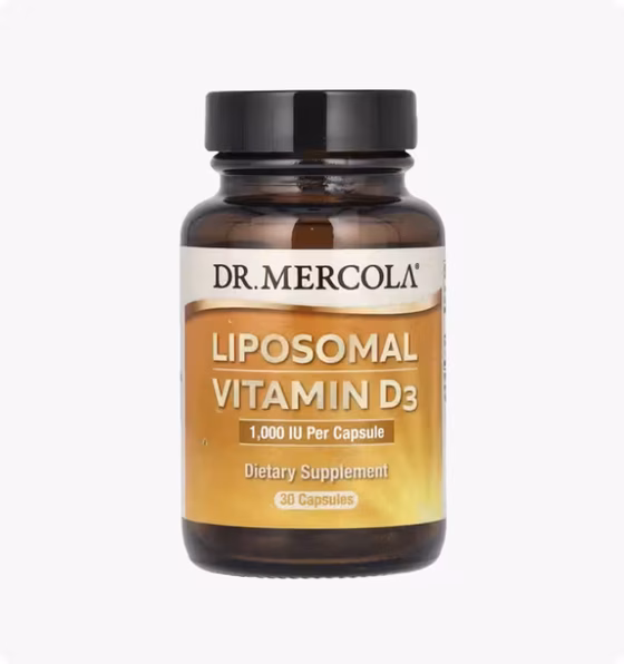 СЦ 40% Dr. Mercola, липосомальный витамин D3, 1000 МЕ, 30 капсул
